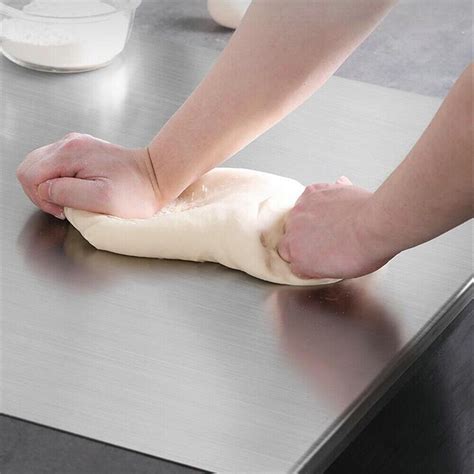 Stainless Steel Cutting Chopping Board Dough Board Pastry Bread Kitchen ...