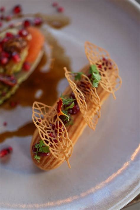 Gourmet Dessert with Delicate Garnishes · Free Stock Photo