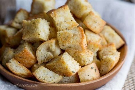 Homemade Croutons - Saving Room for Dessert