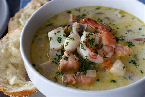 Creamy Seafood Chowder - Weekend at the Cottage