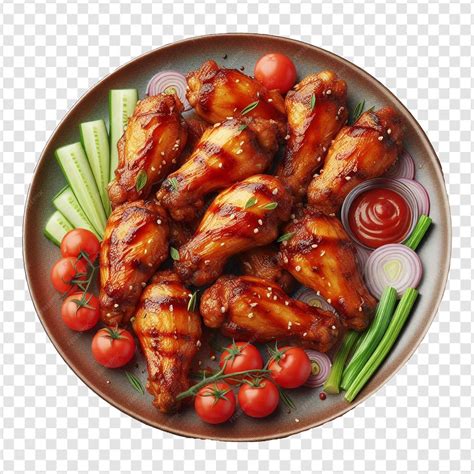 A plate of chicken and vegetables with a recipe for chicken | Premium ...