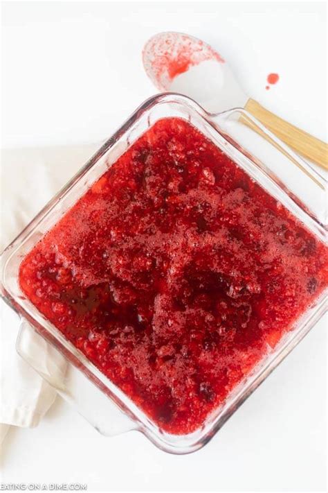 Cranberry Jello Salad - Eating on a Dime