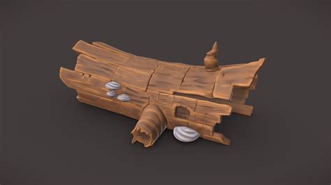 Stylized Log - Download Free 3D model by YannisTH [1480cee] - Sketchfab