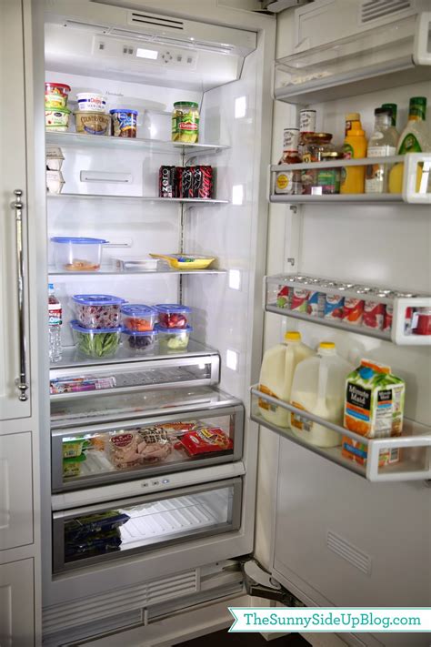 Organized kitchen drawers and fridge - The Sunny Side Up Blog