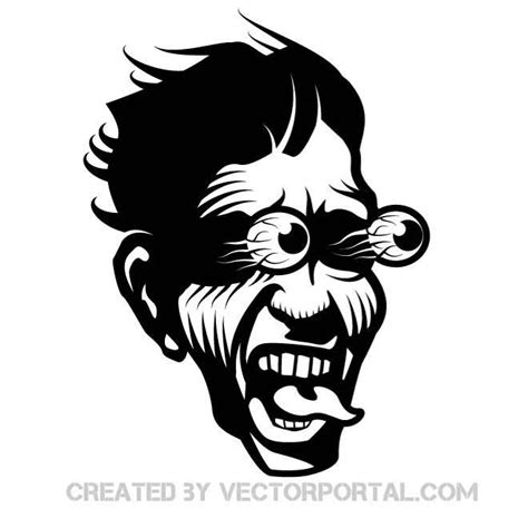 Scared face image Royalty Free Stock SVG Vector | Scared face, Pop art ...