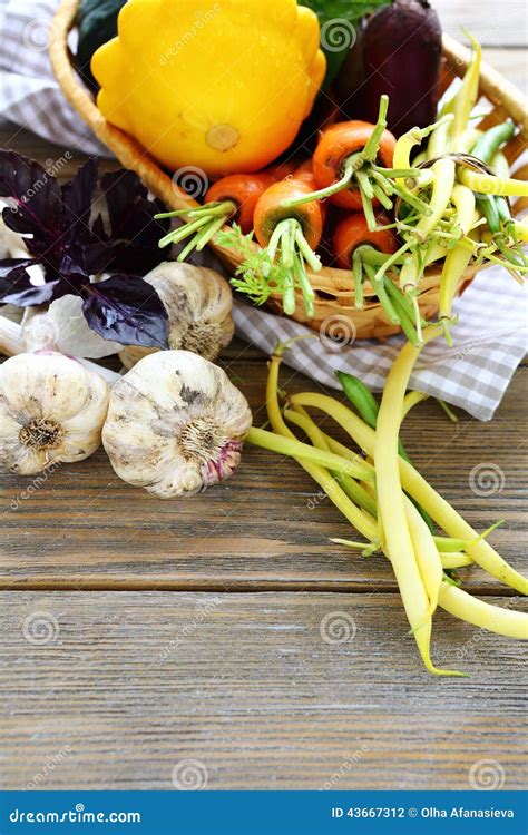 Fresh seasonal vegetables stock photo. Image of organic - 43667312