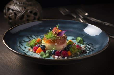 A beautifully plated dish of artisanal food with an unexpected twist ...