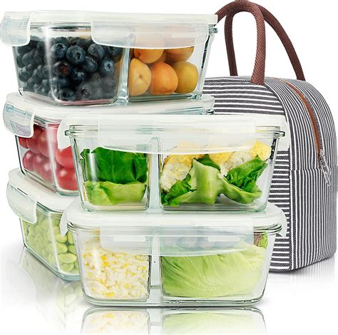 Glass Meal Prep Containers and Carry Bag ⋆ Shawna Coronado