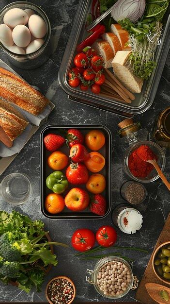 Premium Photo | Healthy Meal Prep with Nutritious Ingredients