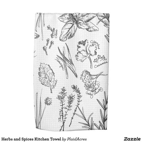 Herbs and Spices Kitchen Towel | Personalized Design