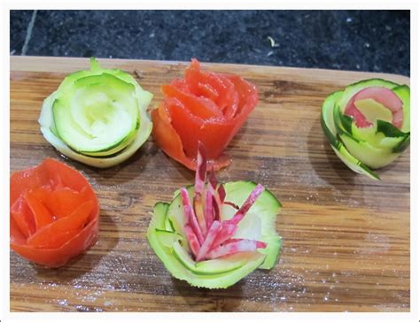 Creative garnishes made from vegetables - PrettyFood