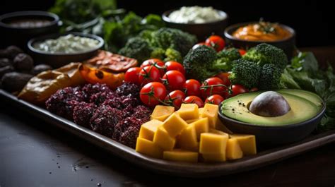 Premium Photo | Artfully arranged vegetable platter with vibrant colors ...