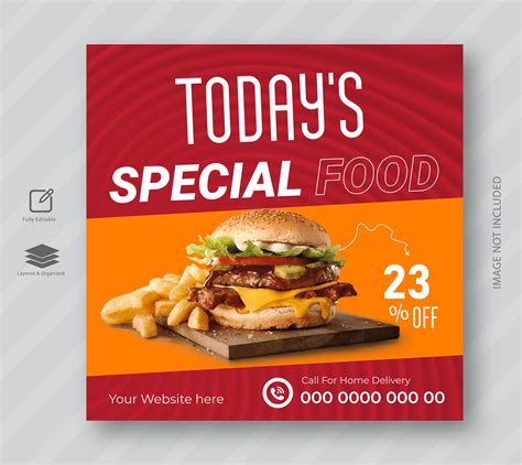 Creative Food Social Media Post Design. :: Behance