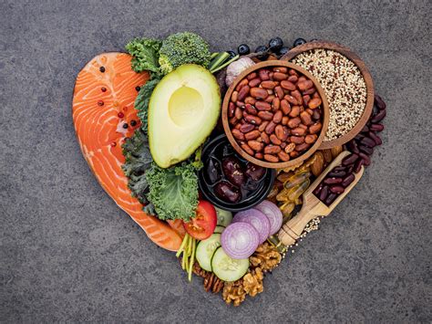 Healthy foods in a shape of a heart 2055146 Stock Photo at Vecteezy