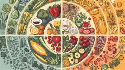 Premium Photo | A colorful plate of food with a variety of vegetables.