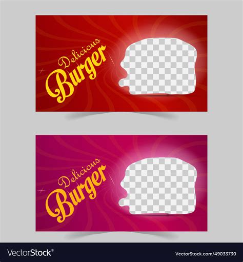 Food thumbnail design template Royalty Free Vector Image