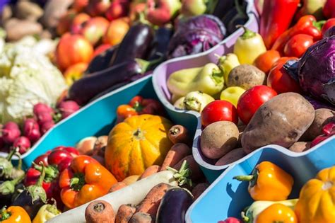 Premium Photo | Various colorful fresh vegetables