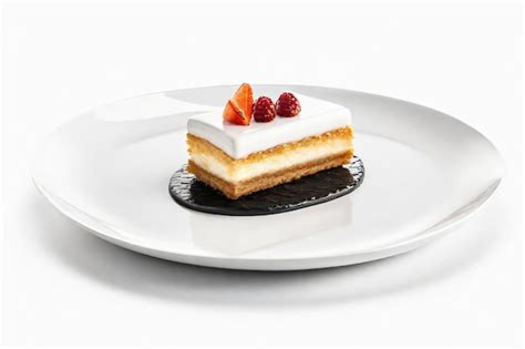 Premium Photo | Delicious meal on a plate with a white background