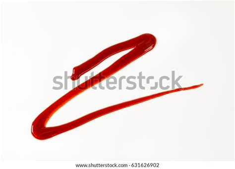 Strawberry Sauce Drizzle On White Background Stock Photo (Edit Now ...