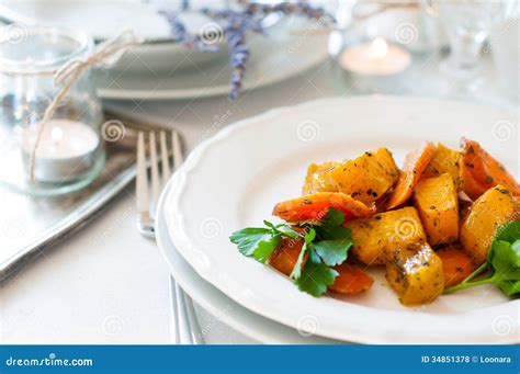 Appetizing and Healthy Vegetarian Food Stock Photo - Image of baked ...