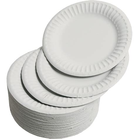 HE469410 - Paper Plates - 180mm - White - Pack of 1000 | Findel