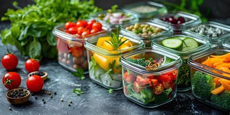 Premium Photo | Organized and Nutritious Meal Prep with a Variety of ...