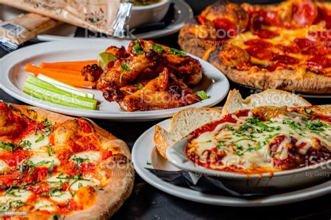 Food Photos Various Entrees Appetizers Deserts Etc Stock Photo ...