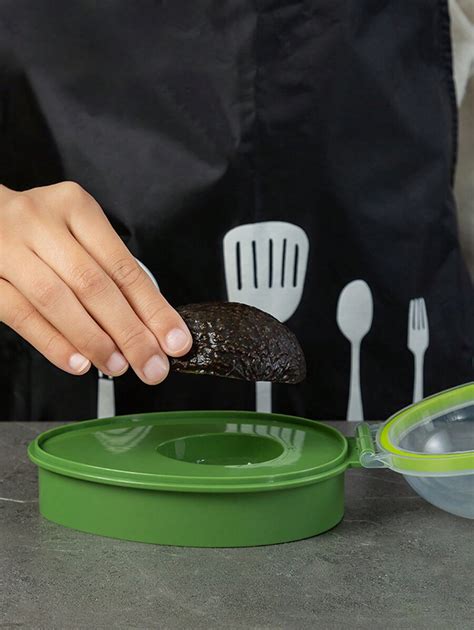 1pc Clear Avocado Storage Box, Crisper With Lid, Avocado Tool Set ...