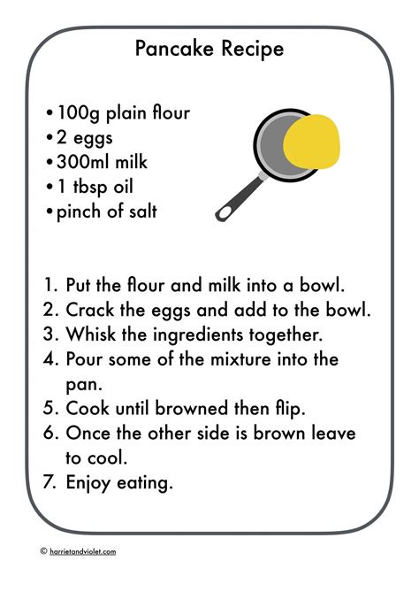 Printable Recipes | Printable AT A GLANCE