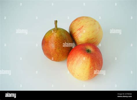 Ripe fruit close-up on a white background Stock Photo - Alamy