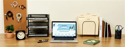 Organized Cubicle Desk