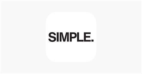 ‎SIMPLE. on the App Store