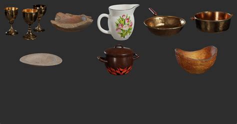 Models: Decorative > Props > Dishes • Poly Haven