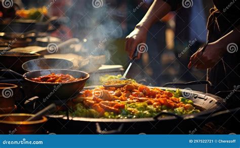 Cooking street food stock image. Image of tourism, traditional - 297522721