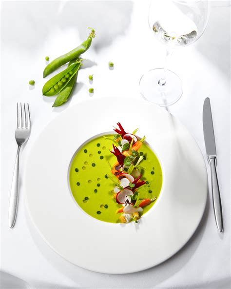 #mint #peas #soup | Gourmet food plating, Food plating techniques, Food ...