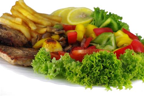 Appetizing food stock image. Image of isolate, meat, french - 5613581