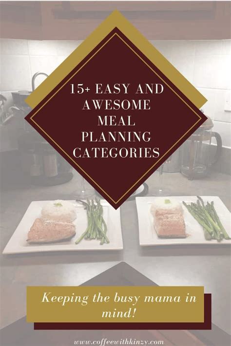 How do busy foodies visually plan quick, healthy meals weekly?