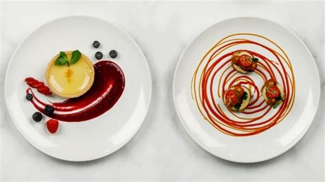 Plating techniques for vibrant, photogenic dishes?
