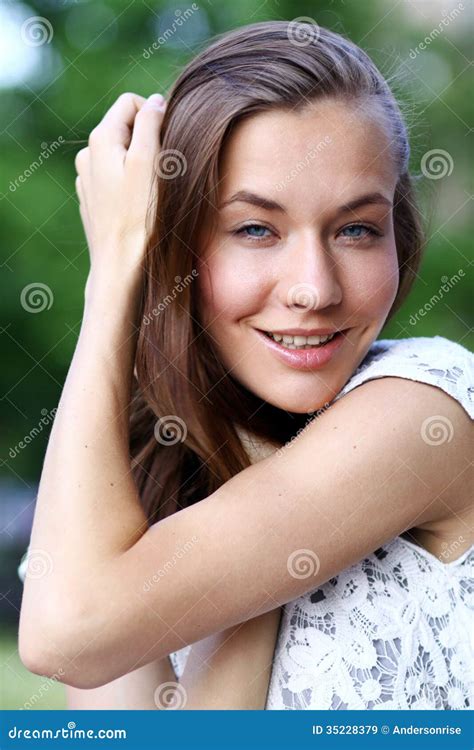 Attractive young woman stock image. Image of human, healthy - 35228379