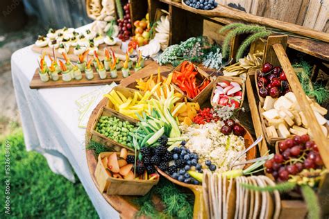 Colorful and healthy food arranged beautifully Stock Photo | Adobe Stock
