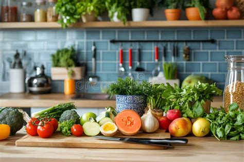 Healthy Meal Prep with Fresh Vegetables and Fruits, Clean and Vibrant ...