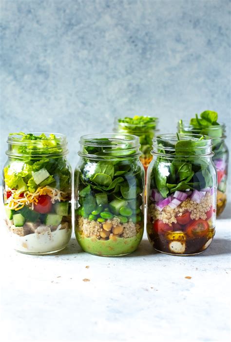 5 Mix and Match Mason Jar Salad Recipes for Easy Lunches!