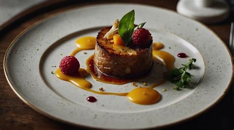 Beautifully Plated Gourmet Meal Captured in Detail | Premium AI ...