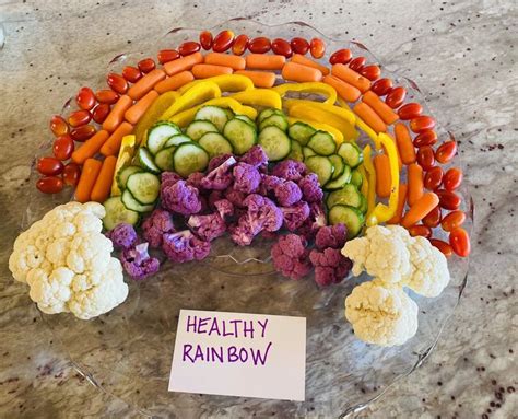 Rainbow veggie platter in 2020 | Girl bday party, Veggie platters, Bday ...