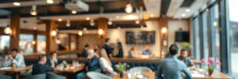 Busy Restaurant Interior Bustling with Diners Chatting and Enjoying ...