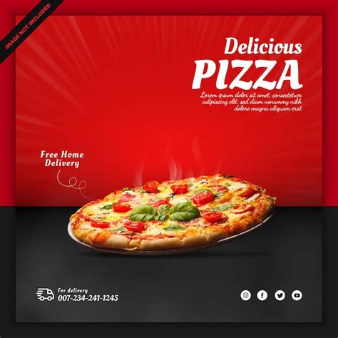 Premium Vector | Food social media design