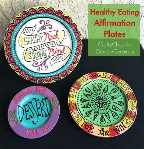 Healthy Eating Painted Plates - Crafty Chica