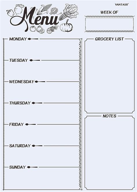AmazonSmile Magnetic Refrigerator Whiteboard Weekly Menu Meal Planner ...