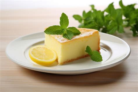 High angle of cake slice on plate | Premium AI-generated image