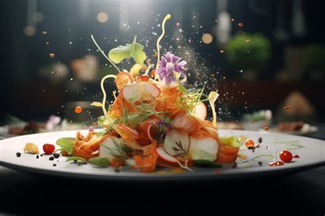 Premium Photo | A completed and beautifully plated dish Generative ai